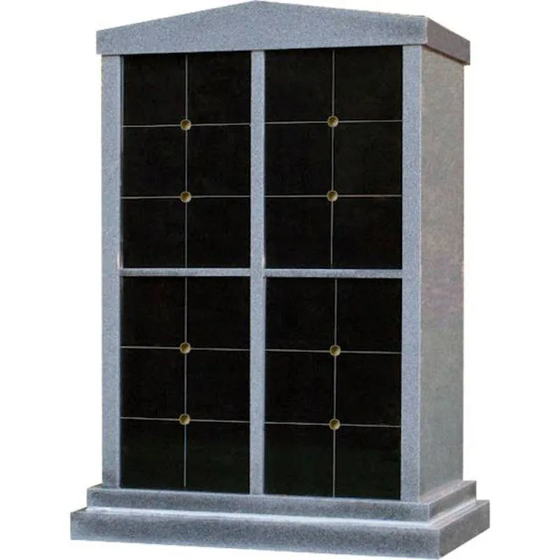 Niches Grey Granite Columbarium With Black Doors Buy Niches