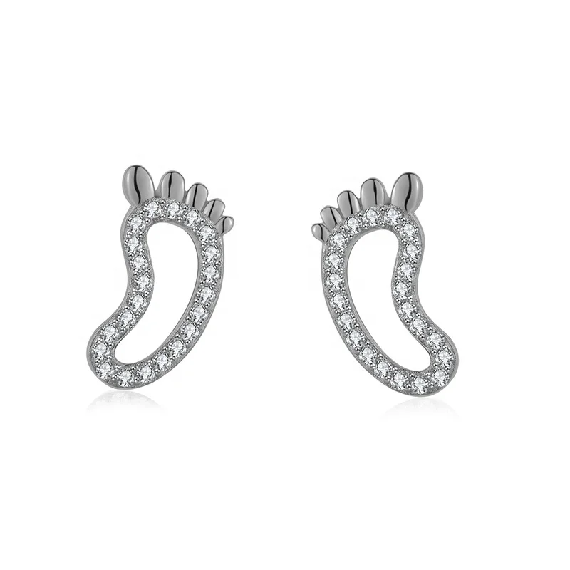 GZ8-038 Foot Design Wholesale Factory Direct Sale Silver Stud Earrings Zircon Cute Micro Insert CN
GZ8-038 Foot Design Wholesale Factory Direct Sale Silver Stud Earrings Zircon Cute Micro Insert CN