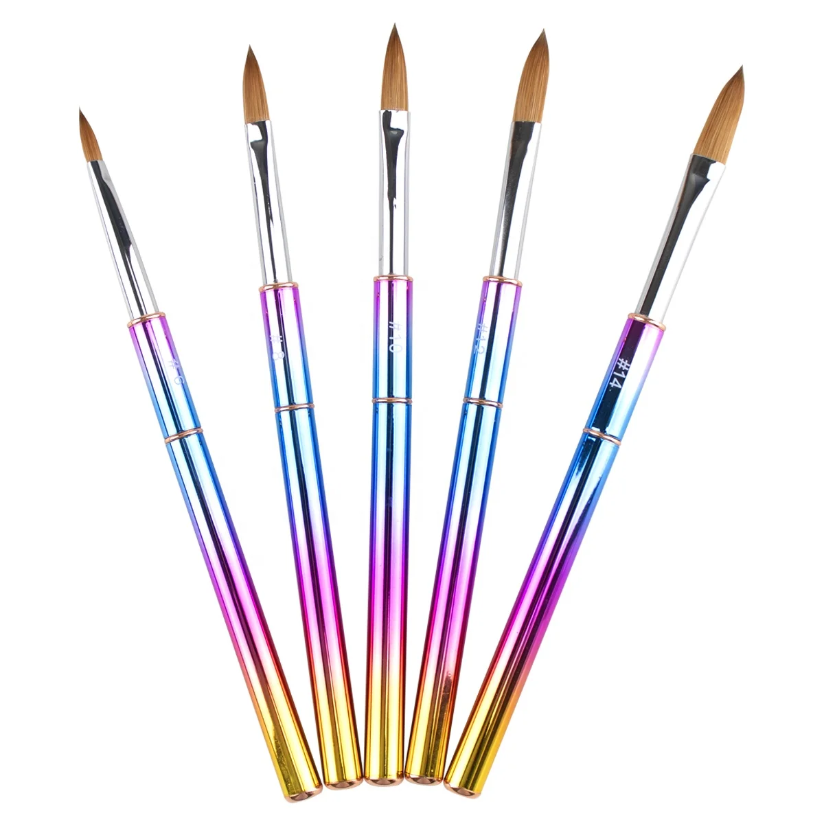 2020 professional acrylic nail brush kolinsky nail art brush with private label gradient color Alloy aluminum Handle nail brush
2020 professional acrylic nail brush kolinsky nail art brush with private label gradient color Alloy aluminum Handle nail brush