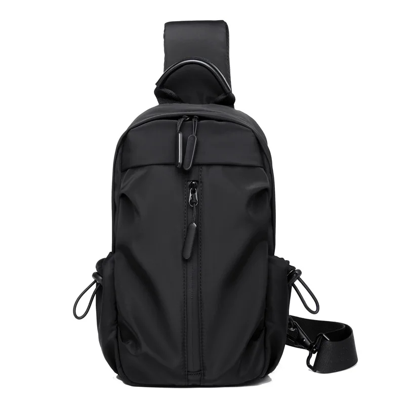 

Men's Waterproof Crossbody Bag Anti-theft Shoulder Sling Bag Multifunction Short USB Travel Messenger Chest Pack For Male, 3 colors as shown