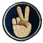 Fashion Design Embroidery Felt Patch Iron On Bag Jean Cloth Badge