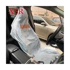 Waterproof PE custom logo plastic disposable LDPE car seat cover