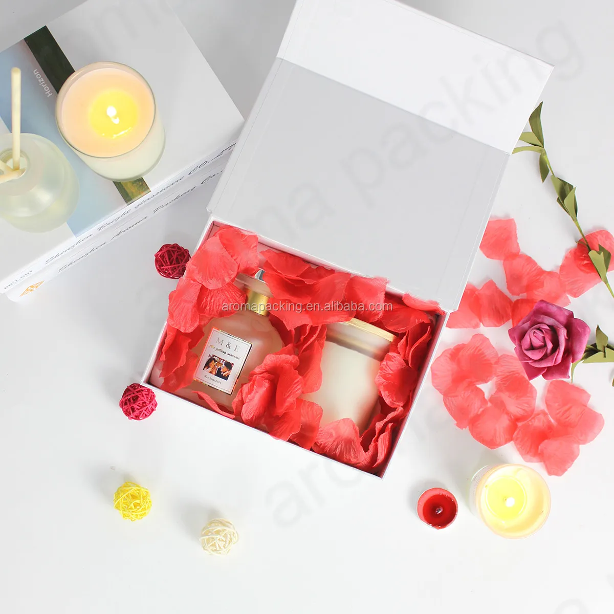 recyclable handmade cardboard box printed paper gift packaging