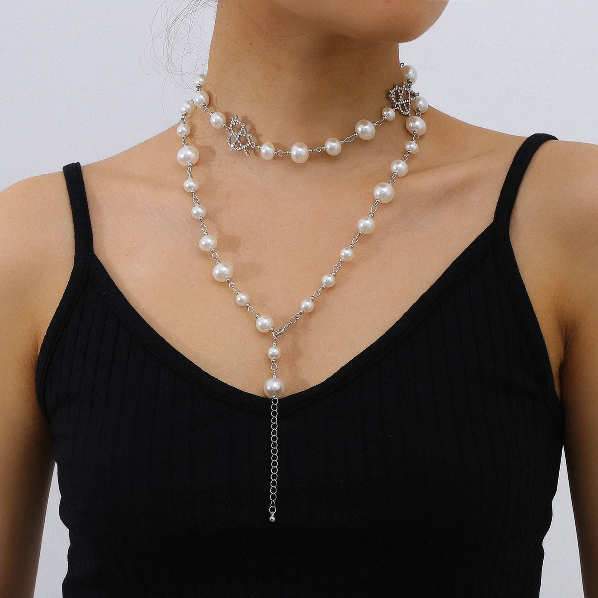 JUHU 2021 New multi layer pearl necklace retro original heart necklace Natural diamond-studded pearl moonstone jewelry for women
JUHU 2021 New multi layer pearl necklace retro original heart necklace Natural diamond-studded pearl moonstone jewelry for women