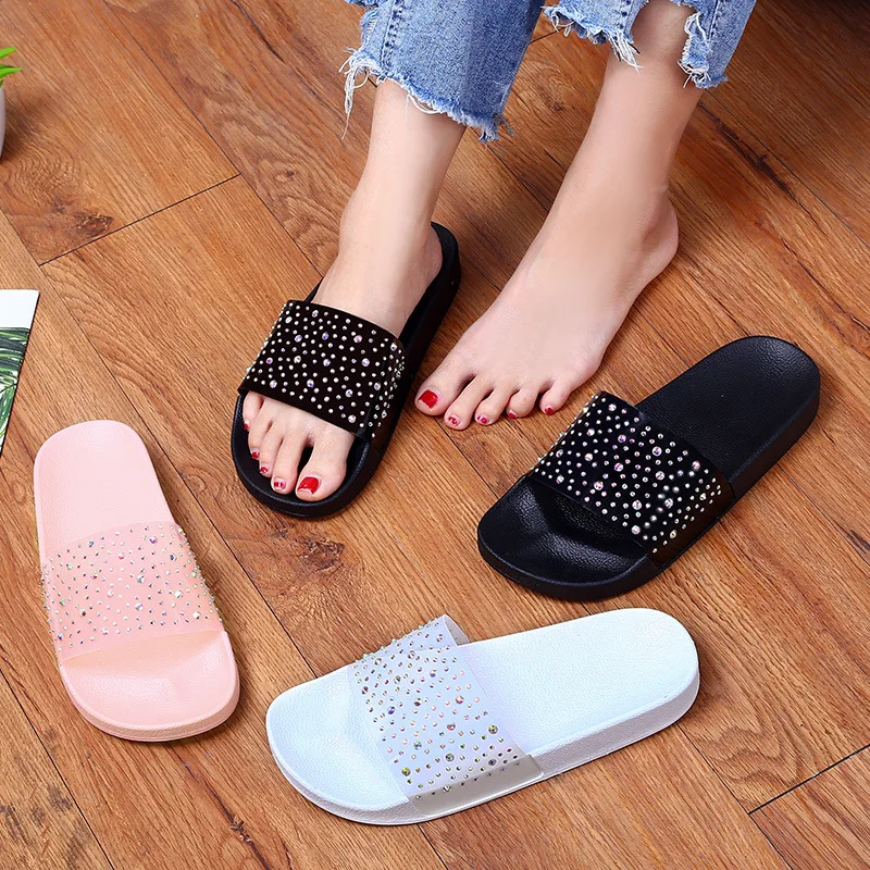 Hot sale beach non-slip Rhinestone woman slipper outdoor Shoes Lady sandals flat slides for women and ladies, Black, pink ,white
Hot sale beach non-slip Rhinestone woman slipper outdoor Shoes Lady sandals flat slides for women and ladies, Black, pink ,white