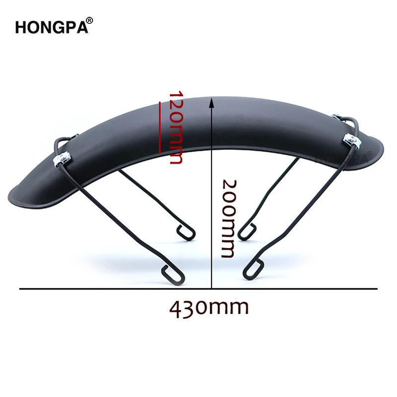 Vintage Universal Black Motorcycle Front Fender Mudguard Fenders For