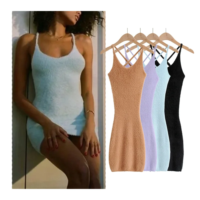 Women Plush Fleece Midi Dress Casual Bodycon Solid Color Sexy Party Sweater Dresses
Women Plush Fleece Midi Dress Casual Bodycon Solid Color Sexy Party Sweater Dresses