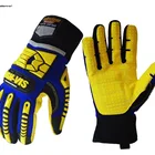 HIGH-VIS SDXW EN388 4242 Winter Gloves Cold Weather Breathable PVC Dots Anti Slip Hipora Insert Oil and Gas Impact Safety Gloves