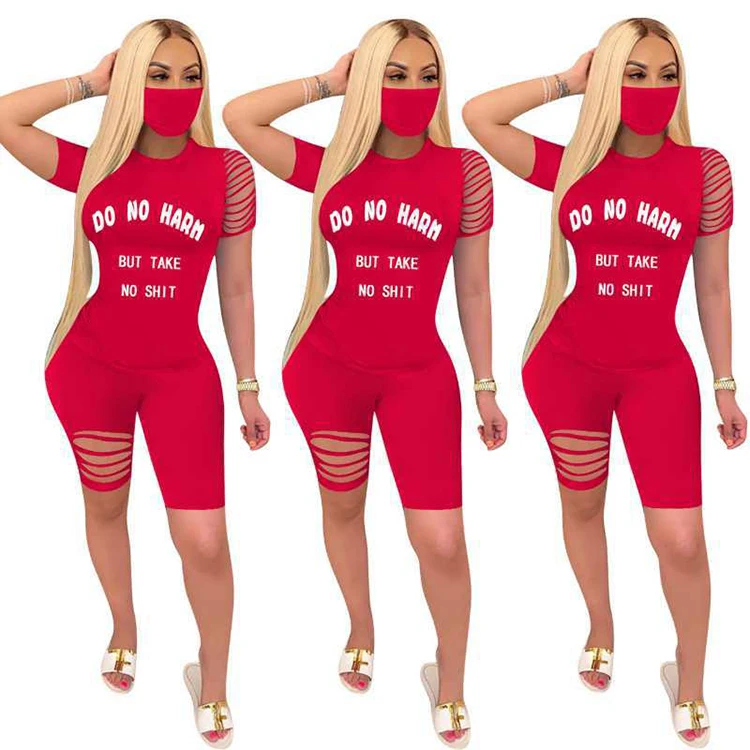 Two Piece Set Women Clothing Sportswear English Words Printed Women Suits without Face Veil, Red
Two Piece Set Women Clothing Sportswear English Words Printed Women Suits without Face Veil, Red