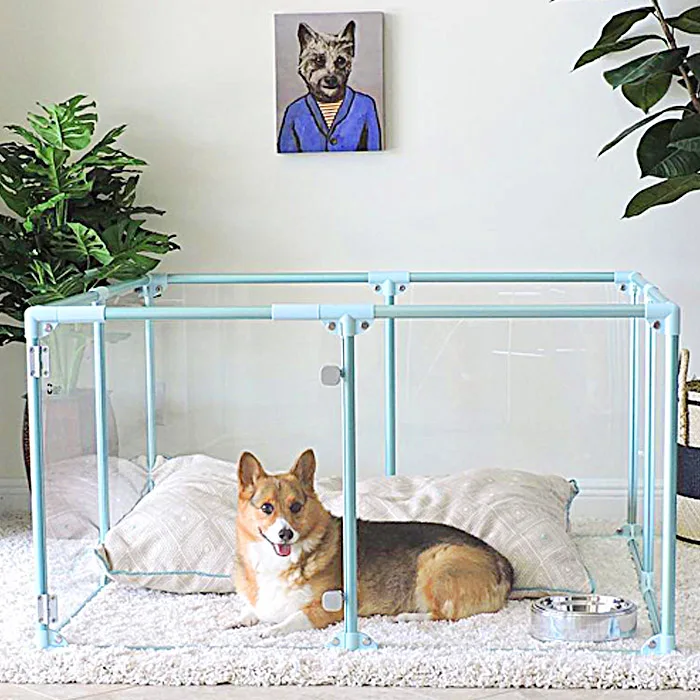 transparent pet playpen