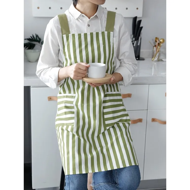 Kitchen Antifouling 100% Cotton Japanese Strap Type Striped Cotton Polyester Apron With Custom Picture
Kitchen Antifouling 100% Cotton Japanese Strap Type Striped Cotton Polyester Apron With Custom Picture