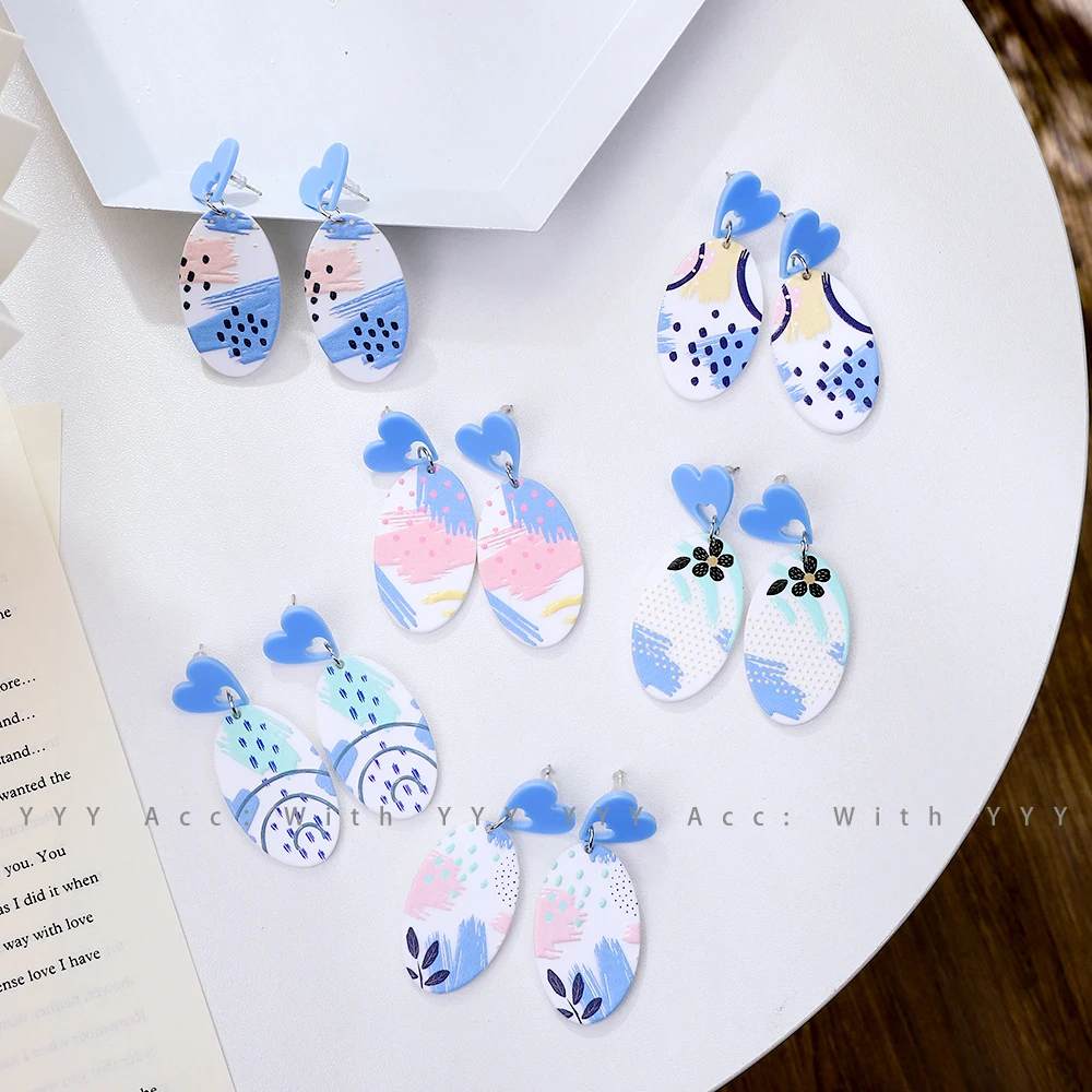 ZY1289 Acrylic Jewelry Earring Fashion Hand Made Heart Blue Heart Acrylic Earring Accessories
ZY1289 Acrylic Jewelry Earring Fashion Hand Made Heart Blue Heart Acrylic Earring Accessories