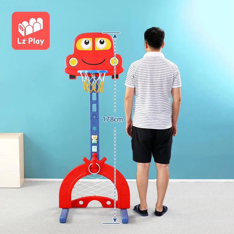LZplay baby indoor plastic kids portable basketball hoop stand, Red/blue/custom colors 
LZplay baby indoor plastic kids portable basketball hoop stand, Red/blue/custom colors