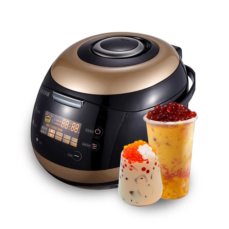 

Free shipping to door 5L pearl milk tea cooker/automatic boba cooker/tapioca boba pearl rice pot cooker