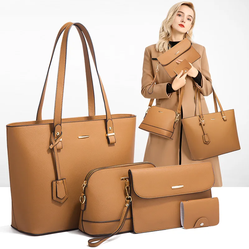 Wholesale trendy luxury bag purse handbag 4 set women 2022 Fashion Wallet Tote Bag Top Handle Satchel Purse Set 4pcs, 6colors
Wholesale trendy luxury bag purse handbag 4 set women 2022 Fashion Wallet Tote Bag Top Handle Satchel Purse Set 4pcs, 6colors