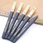 Ball Pen With Rubber Ball Pen Loq Moq Cheap Gold Soft Rubber Finished Square Hotel Ball Pen With Logo