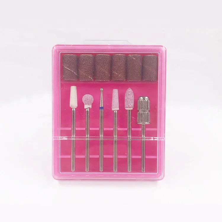 China factory 6pcs manicure nail drill tool sanding band wool quartz diamond nail drill bit set
China factory 6pcs manicure nail drill tool sanding band wool quartz diamond nail drill bit set