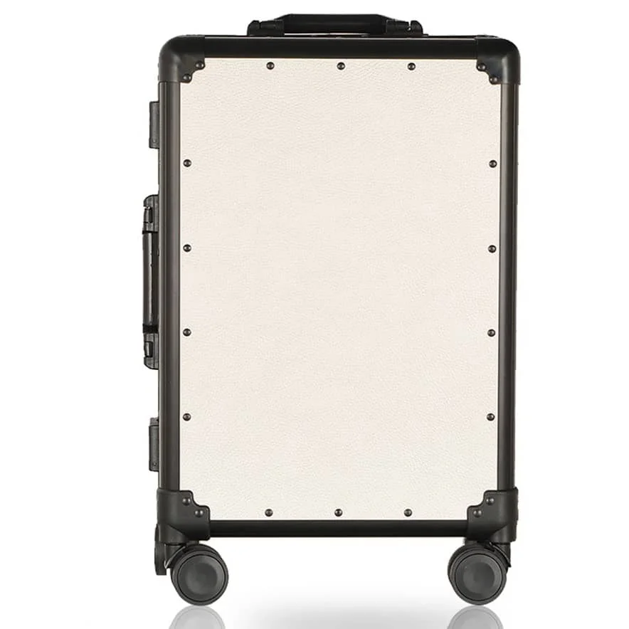 2021 Aluminum Frame Luggage Retro Style Suitcase Modified PP Trolley Bag Wholesale 20/24 Leaves King Travel Bag, As picture
2021 Aluminum Frame Luggage Retro Style Suitcase Modified PP Trolley Bag Wholesale 20/24 Leaves King Travel Bag, As picture