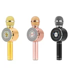 LED Light WS668 Music Playing Record Wireless Bluetooth Karaoke iOS Microphone Stand Professional Speaker