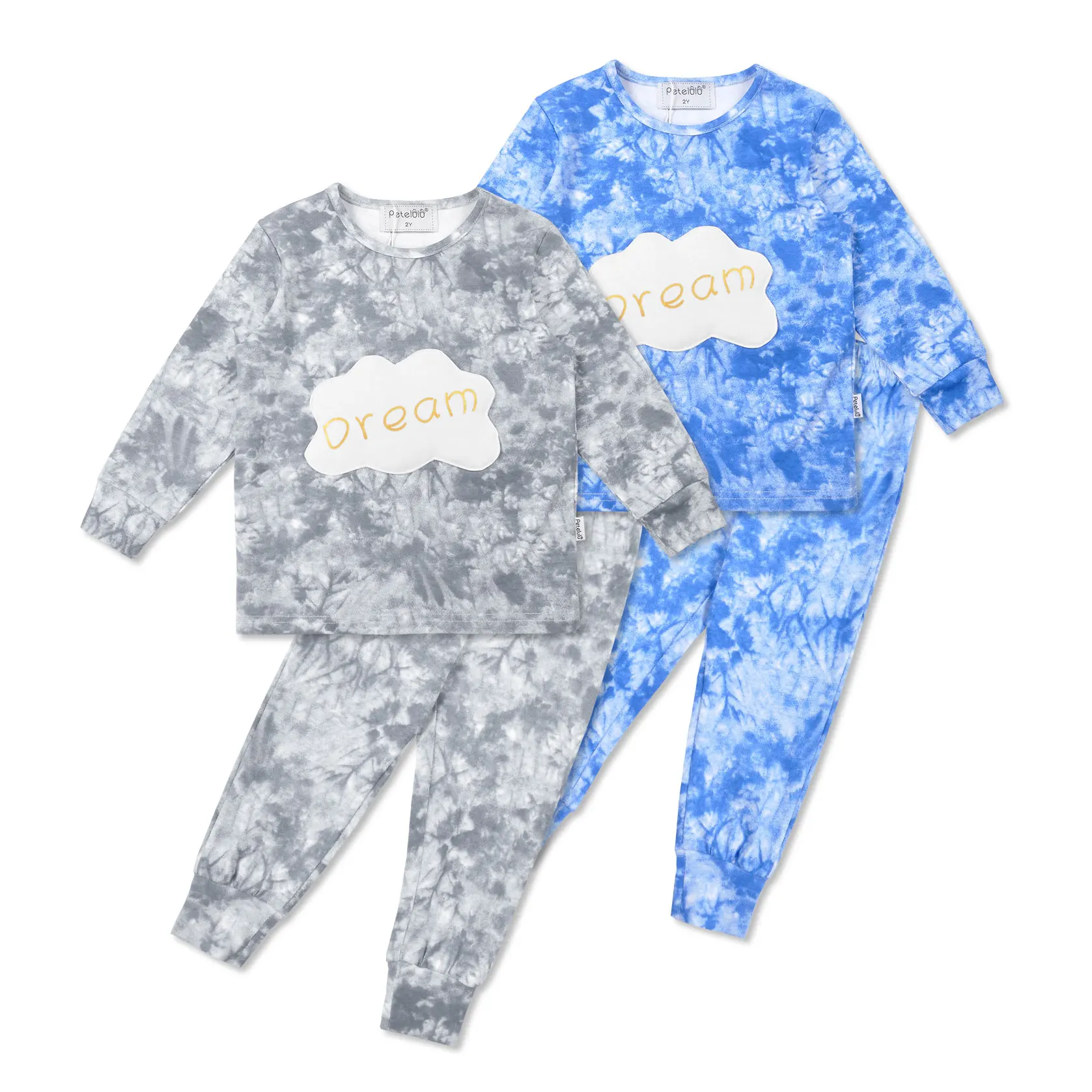 Kids Pajamas Set Long Sleeve Pajamas Boy Cotton Tie Dye Printed Pajamas 2 Piece Set Comfortable Children Sleepwear, Grey/blue
Kids Pajamas Set Long Sleeve Pajamas Boy Cotton Tie Dye Printed Pajamas 2 Piece Set Comfortable Children Sleepwear, Grey/blue