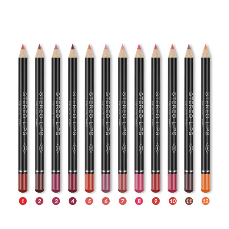 VIBELY High Pigment Multicolor Waterproof Natural Vegan Smooth Matte Lip Liner Pencil Set, 12 colors
VIBELY High Pigment Multicolor Waterproof Natural Vegan Smooth Matte Lip Liner Pencil Set, 12 colors
