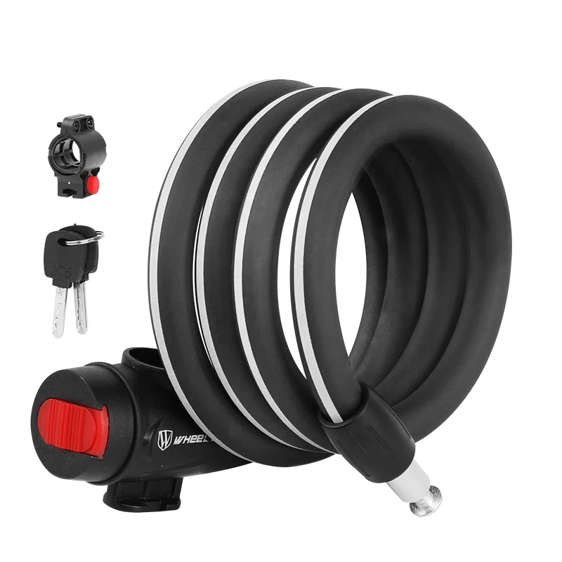 WHEEL UP Bike Lock Cable Quick Unlock PVC Outer Layer Scratch-resistant Bicycle Lock Key Type, Black
WHEEL UP Bike Lock Cable Quick Unlock PVC Outer Layer Scratch-resistant Bicycle Lock Key Type, Black