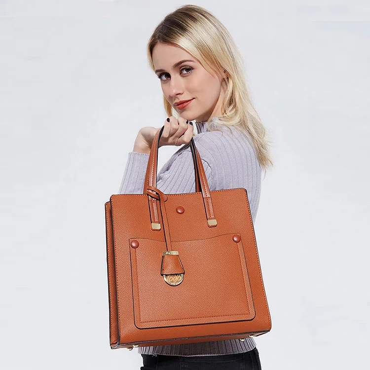 AZB435 Large Capacity Pu Leather Logo Hanging Decoration Handbag Tote Bag Women Shoulder Bag Briefcase Laptop Bag
AZB435 Large Capacity Pu Leather Logo Hanging Decoration Handbag Tote Bag Women Shoulder Bag Briefcase Laptop Bag