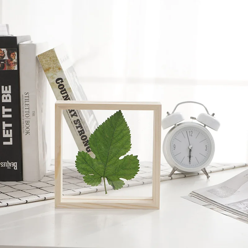 4x4 Stock MDF double side glass Animal and plant specimen shadow box frames, Natural wood color
4x4 Stock MDF double side glass Animal and plant specimen shadow box frames, Natural wood color