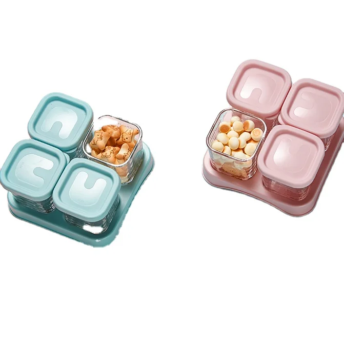 KUB glass food storage container set baby food storage with silicone lid food storage bins, Green, pink
KUB glass food storage container set baby food storage with silicone lid food storage bins, Green, pink