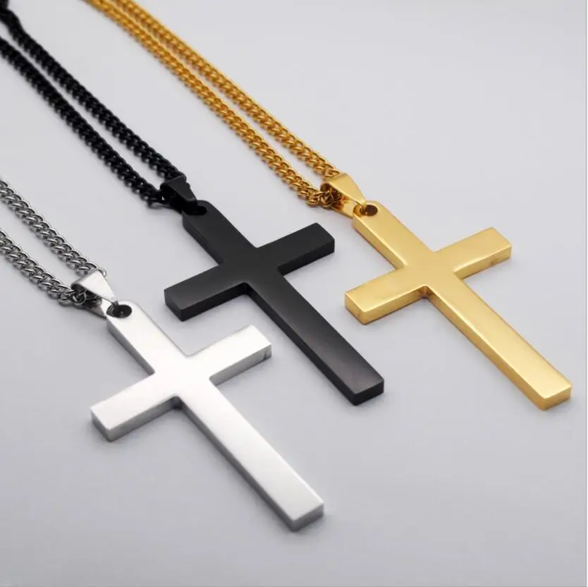 Punk Cross Necklace Pendant Choker Necklace 316L Stainless Steel Men Women Crucifix Cross Jewelry Necklaces Wholesale
Punk Cross Necklace Pendant Choker Necklace 316L Stainless Steel Men Women Crucifix Cross Jewelry Necklaces Wholesale