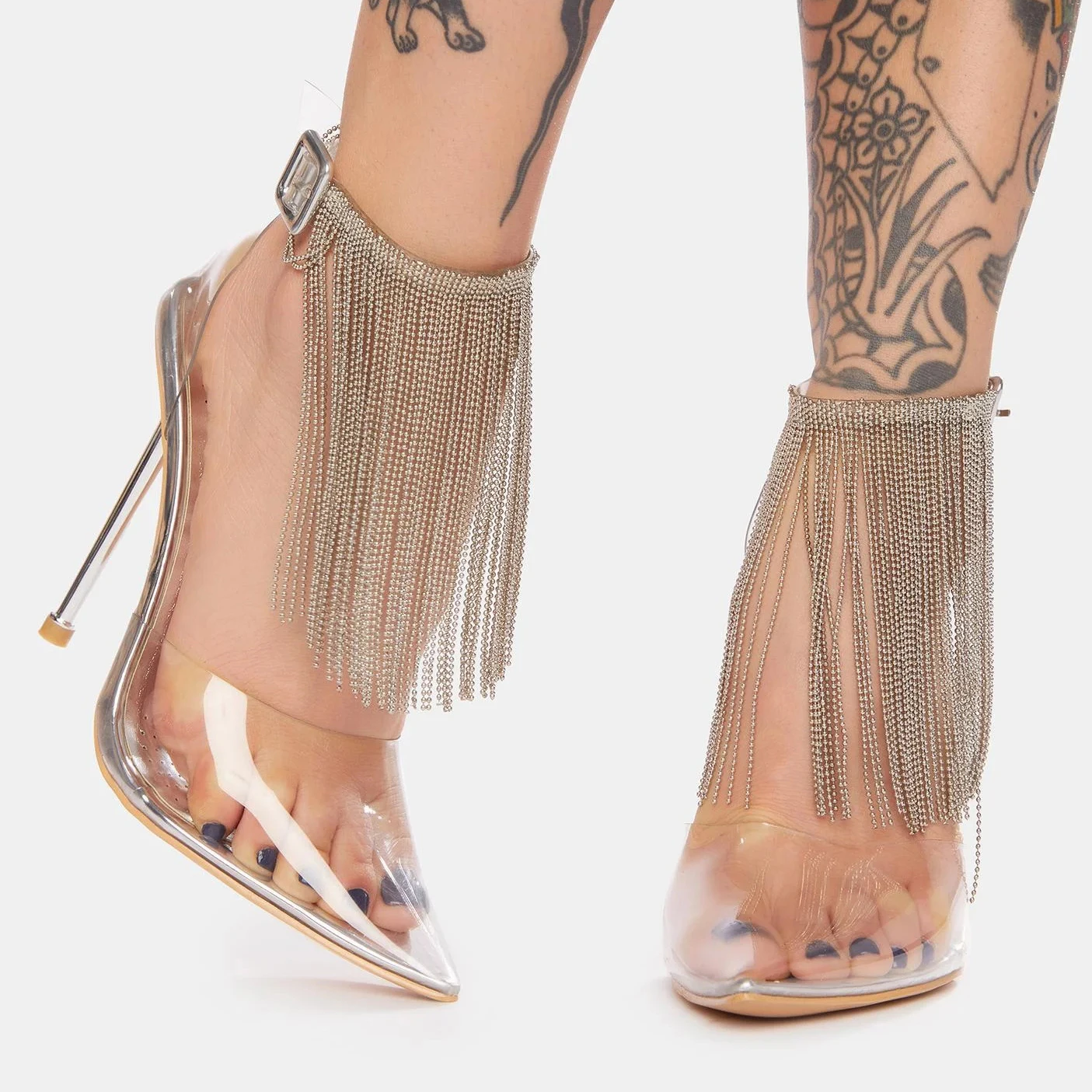 Women's shoes new fashion 2021 designer party high heels custom PVC ladies diamond tassel pumps transparent shoes, White
Women's shoes new fashion 2021 designer party high heels custom PVC ladies diamond tassel pumps transparent shoes, White