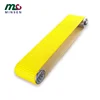 Yellow conveyor belt with rough pattern on concave and convex surface and anti-skid straw belt on surface