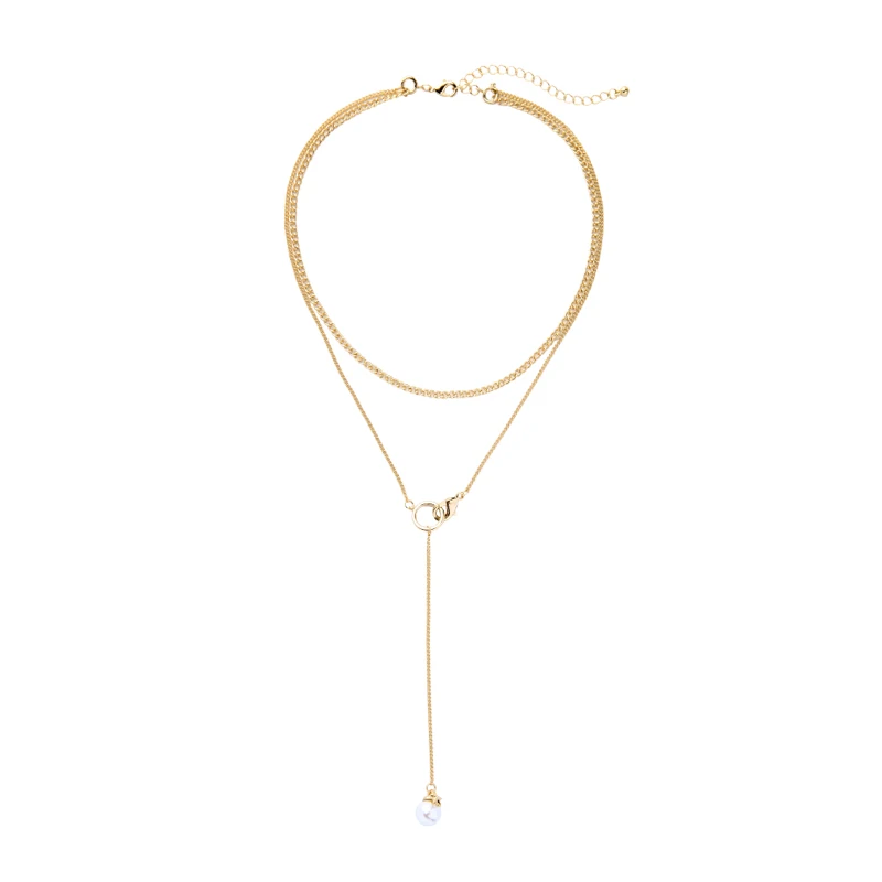 x991641 Simple Korean Creative Design Easy Matching Style Double Layers Single Pearl Gold Plated Pendant Necklace
x991641 Simple Korean Creative Design Easy Matching Style Double Layers Single Pearl Gold Plated Pendant Necklace