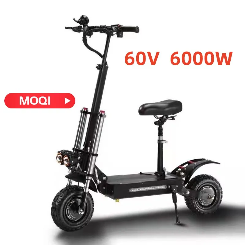 2023 Original Powerful Electric Scooter 6000W Dual Motor 70km/h E Scooter with 11 inch off road tyres
2023 Original Powerful Electric Scooter 6000W Dual Motor 70km/h E Scooter with 11 inch off road tyres