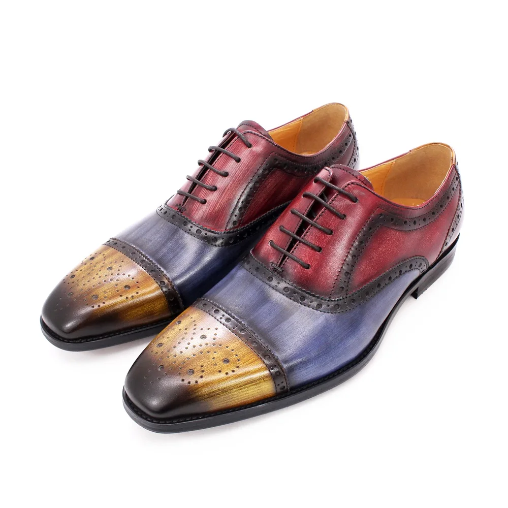 New hot selling first layer cowhide lace up Korean version of British men's leather shoes
New hot selling first layer cowhide lace up Korean version of British men's leather shoes