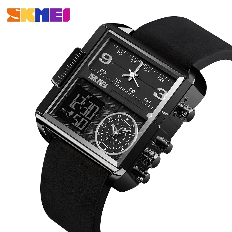Skmei 1584 luxury watches leather band black color for men wrist watches large dial
Skmei 1584 luxury watches leather band black color for men wrist watches large dial
