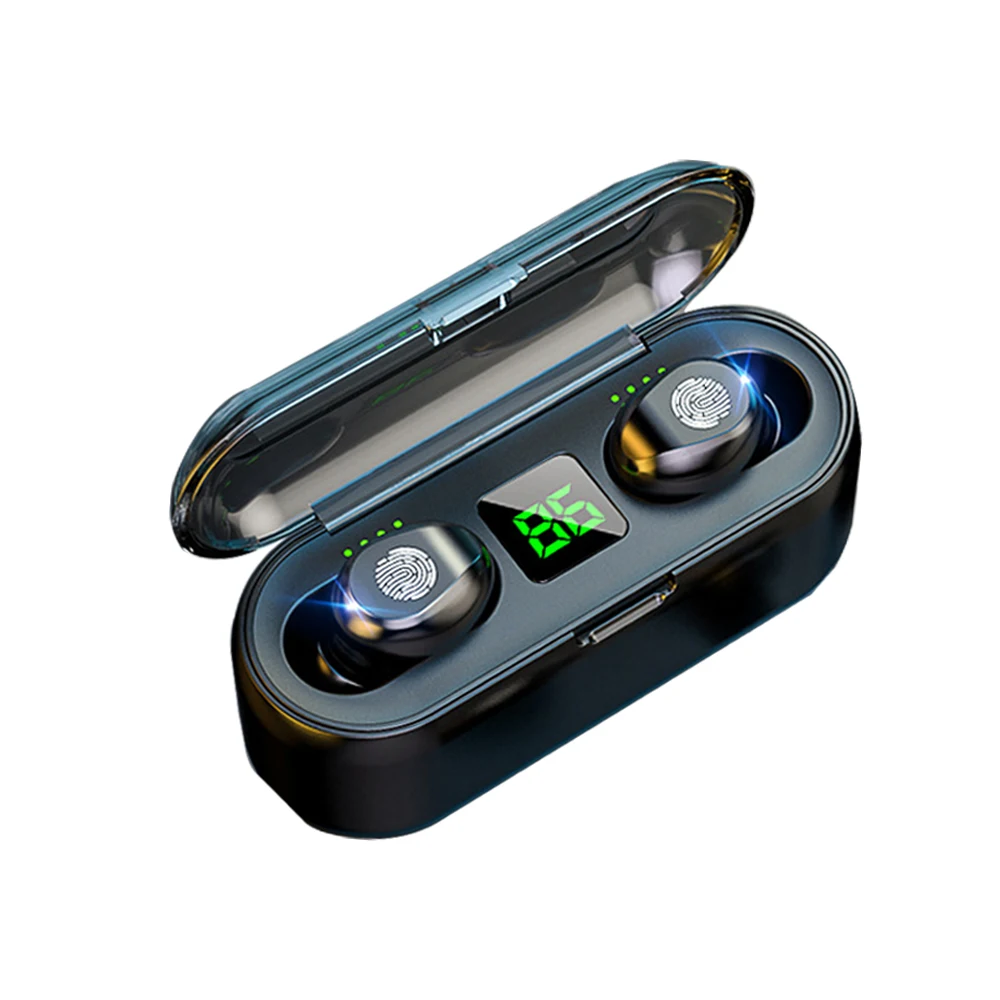 High quality mini led display earphone intelligent touch hifi sound wireless headset with mobile phone power charge, Balck
High quality mini led display earphone intelligent touch hifi sound wireless headset with mobile phone power charge, Balck