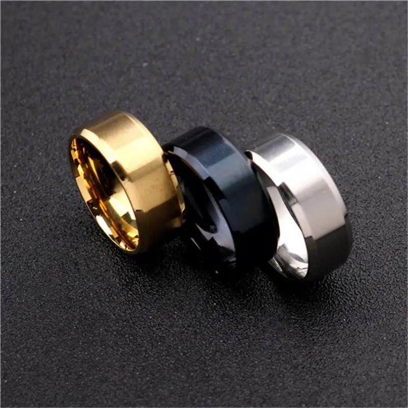 High quality wholesale fashion stainless steel gold silver black ring jewelry simple men's titanium steel ring, Silver plated
High quality wholesale fashion stainless steel gold silver black ring jewelry simple men's titanium steel ring, Silver plated