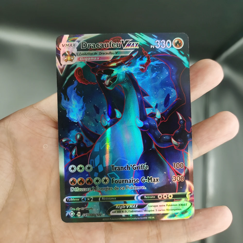 100pcs New Pokemon Cards in French Chilling Reign Latest Vmax V Energy Holographic Rainbow Game Card Kids Toys
100pcs New Pokemon Cards in French Chilling Reign Latest Vmax V Energy Holographic Rainbow Game Card Kids Toys