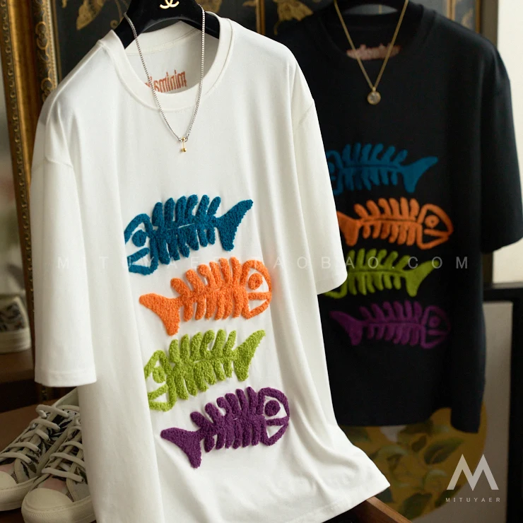 Huayida Oem Design Printed Men's T Shirt Wholesale Green Casual Solid Fish Chenille Men T Shirt, Customized color
Huayida Oem Design Printed Men's T Shirt Wholesale Green Casual Solid Fish Chenille Men T Shirt, Customized color