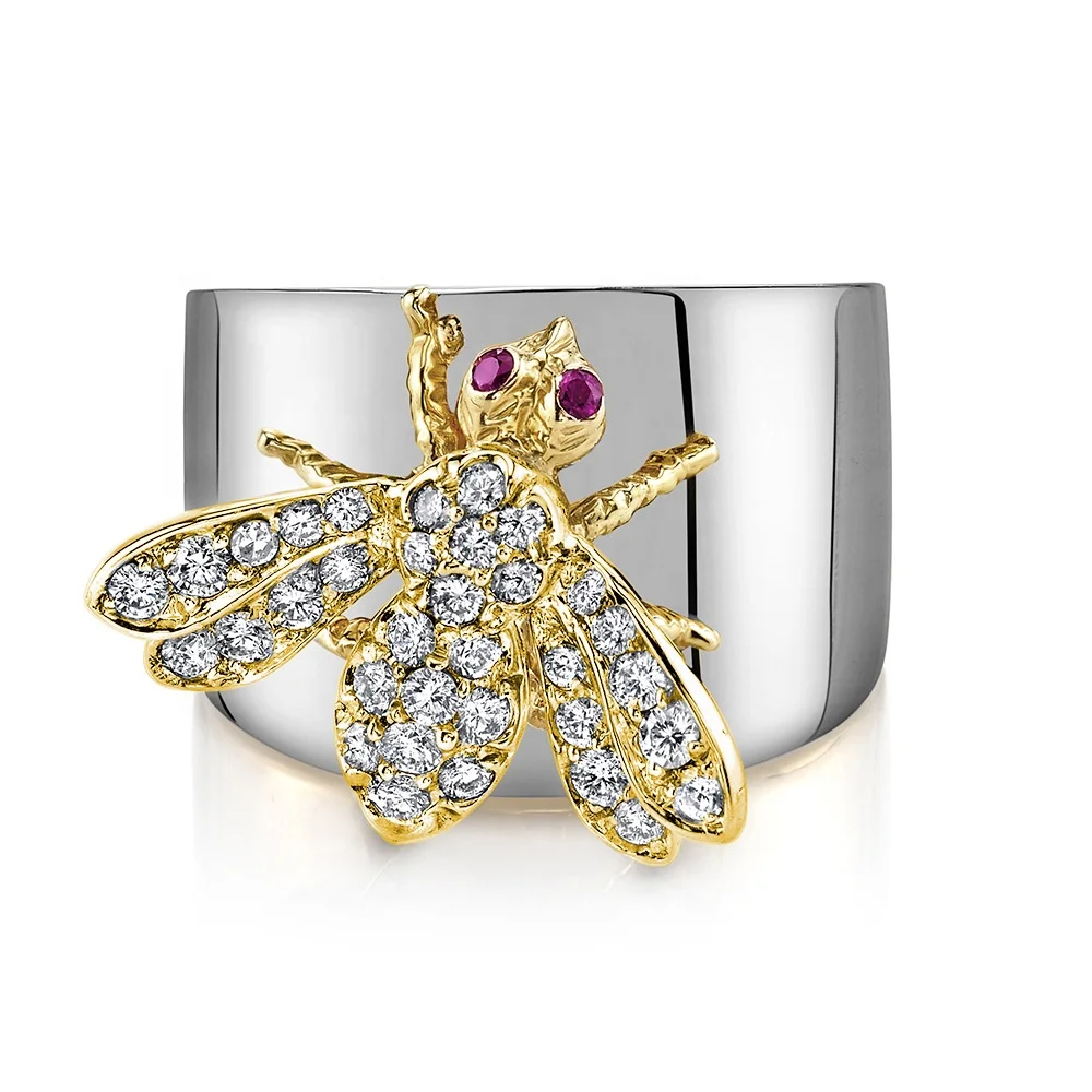 Cute Gold Color Bee Zircon Rings for Women Creative Animal Ladies Rings Party Jewelry
Cute Gold Color Bee Zircon Rings for Women Creative Animal Ladies Rings Party Jewelry