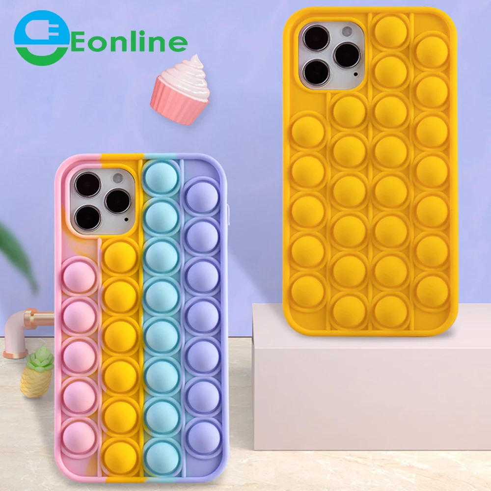 Relive Stress Phone Case For Iphone X XR XS 11 12 Pro Max 6 6s 7 8 Plus -Toys Push It Bubble Soft Silicone Phone Cover
Relive Stress Phone Case For Iphone X XR XS 11 12 Pro Max 6 6s 7 8 Plus -Toys Push It Bubble Soft Silicone Phone Cover