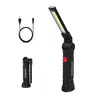 Fold Warning Adjustable rechargeable led torch cob magnet working light torch