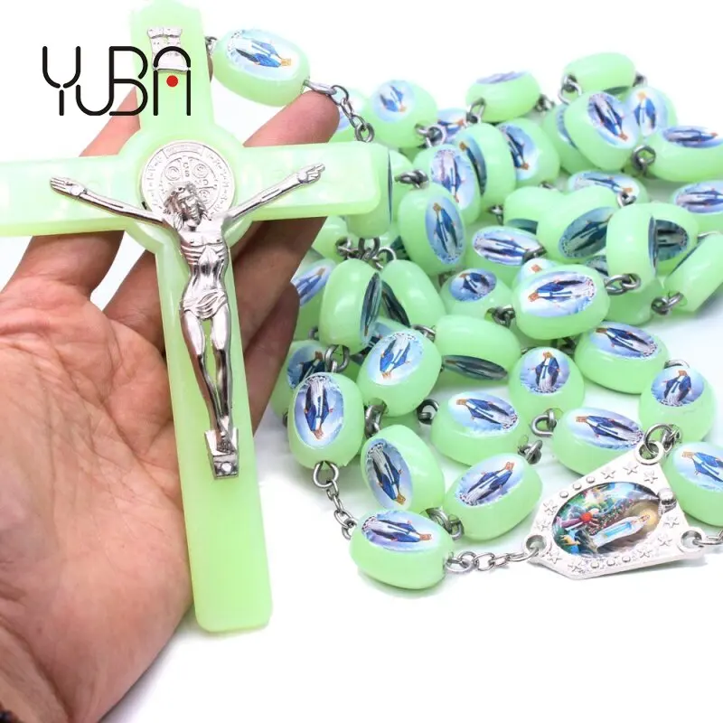Religious Catholicism Luminous Lours beads Virgencita De Guadalupe necklace Big Plastic Wall Rosary, Green
Religious Catholicism Luminous Lours beads Virgencita De Guadalupe necklace Big Plastic Wall Rosary, Green