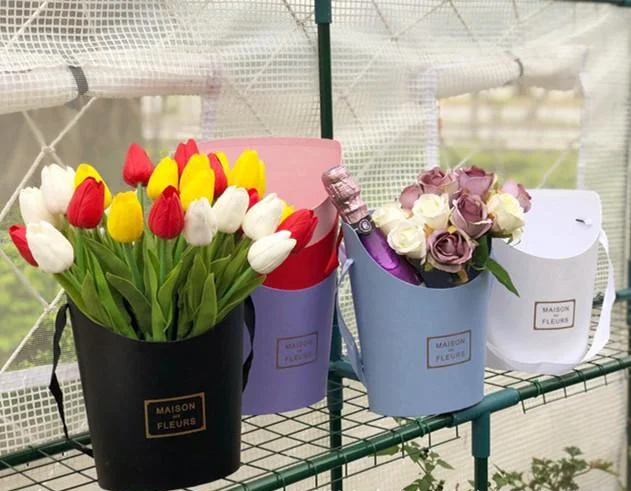 Portable flower gift box with handles semicircle DIY flower basket arrangement wholesale
Portable flower gift box with handles semicircle DIY flower basket arrangement wholesale
