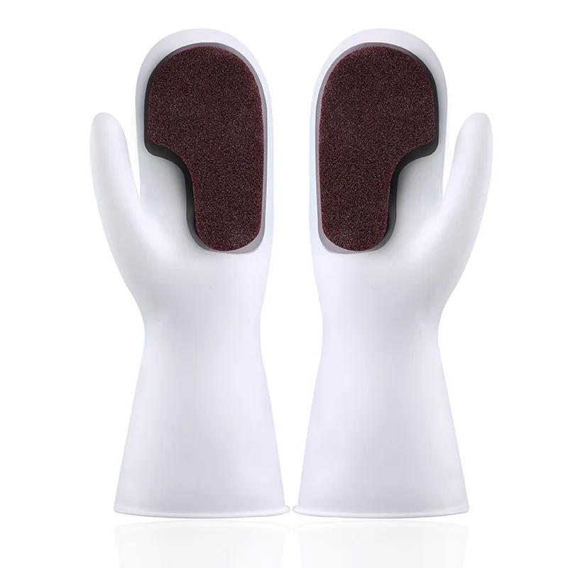 Magic Brush Washing Dishes Cleaning Household Non Slip Silicone Kitchen Gloves, White
Magic Brush Washing Dishes Cleaning Household Non Slip Silicone Kitchen Gloves, White