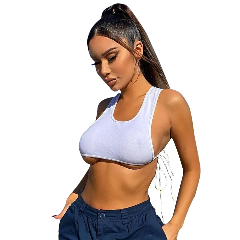 Sexy Super Short Tank Top 2021 Fashion Summer Clothes for Women Streetwear Basic Black White Crop Tops
Sexy Super Short Tank Top 2021 Fashion Summer Clothes for Women Streetwear Basic Black White Crop Tops