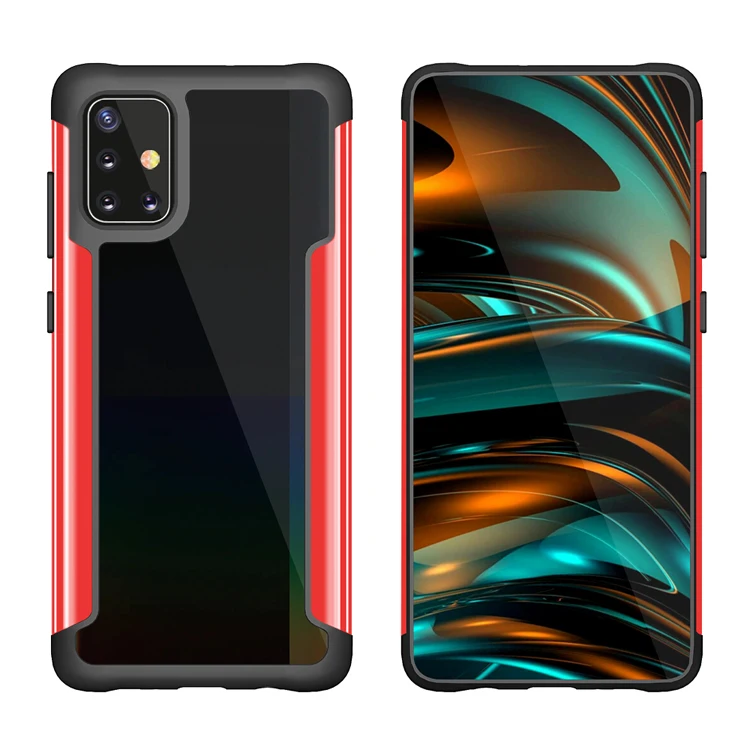Full Protective cellphone case Shockproof TPU PC Hybrid case for Samsung a51 a71, 5 colors
Full Protective cellphone case Shockproof TPU PC Hybrid case for Samsung a51 a71, 5 colors