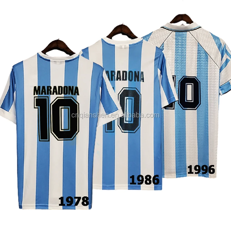 

10 Diego Maradona Argentina 1978 1986 1996 1998 2006 Vintage Camisetas Camisas De Time Soccer Jerseys Shirt Men Football Wear