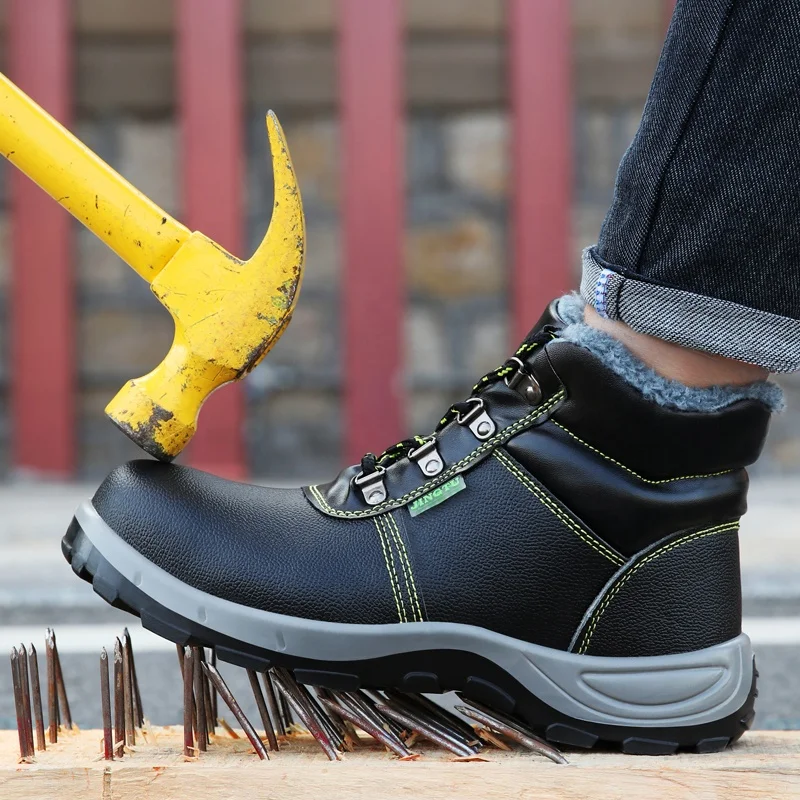 Winter Warm Comfortable Industrial Construction Slip Resistant Work Safety Boots Steel Toe Cap Boots For Men
Winter Warm Comfortable Industrial Construction Slip Resistant Work Safety Boots Steel Toe Cap Boots For Men